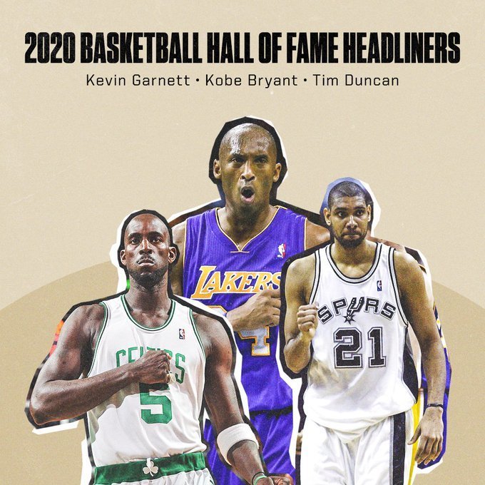 コービー、KG、ティム・ダンカンらが2020年殿堂入り候補に初選出: NBA